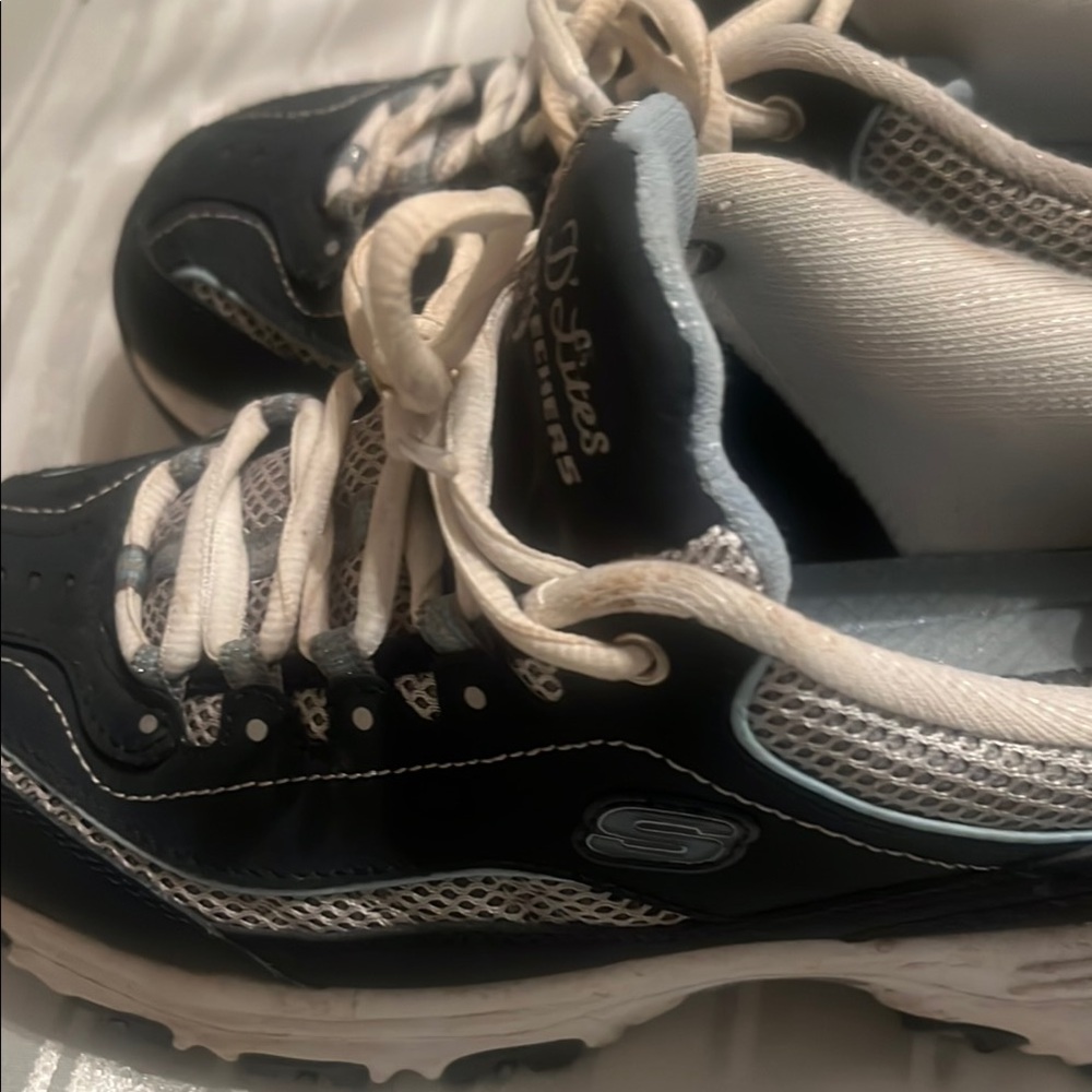 Skechers Blue Sneakers Breathable Mesh Design